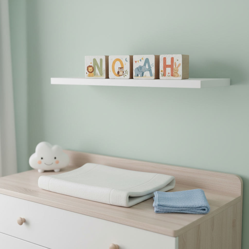 Print op houten blokjes